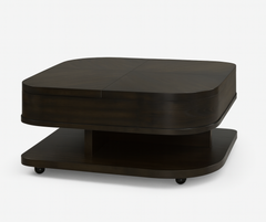 Brando Coffee Table – Dual Lift-Top Design with Hidden Storage & Casters