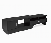 Expandable 48" TV Stand – Modern Wood Grain Finish with Adjustable Design