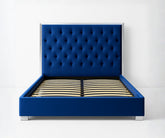 Silver Lining Velvet 508 Bed – King, Blue