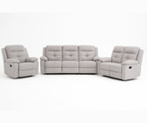 Winstone Fabric Recliner Set – Grey