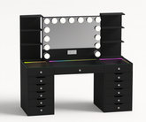 Eva Pro Vanity Set with Shelves