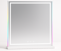 Light Strip Mirror with RGB and Bluetooth Speaker