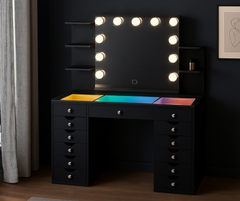 Eva Pro Vanity Set with Shelves