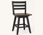 Artega Counter Stools (Set of 2) – Two-Tone Finish with 180° Swivel