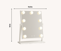 Hollywood Vanity Mirror with Wireless Charging 9 Bulb