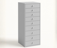9-Drawer Storage Unit (Grey)