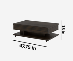 hani Coffee Table – Dual Lift-Top Design with Hidden Storage & Casters