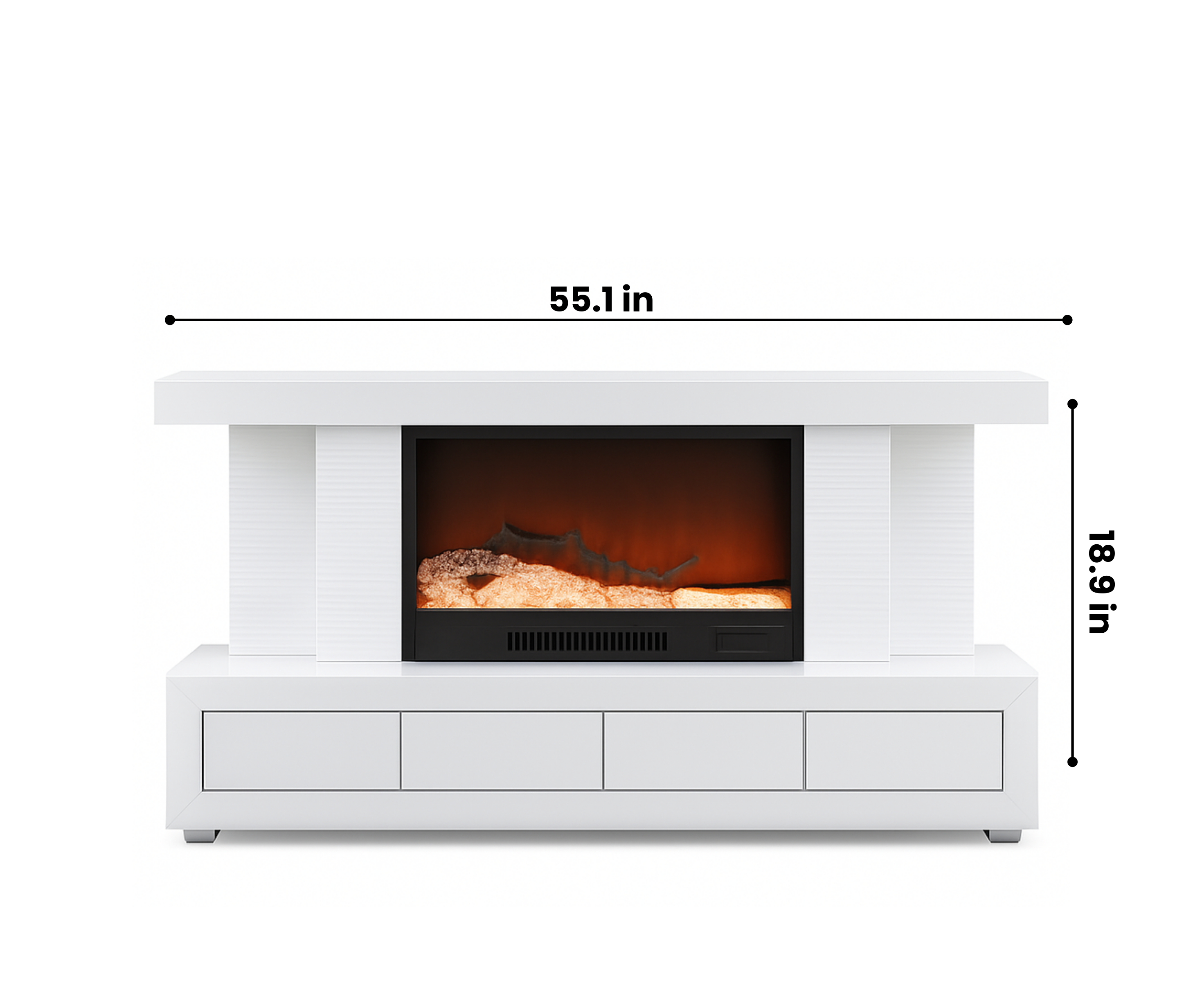 Electric Fireplace and TV Stand