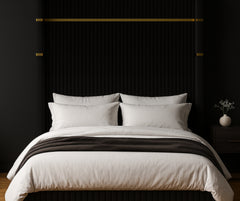 Corduroy Upholstered Bed Frame – Black