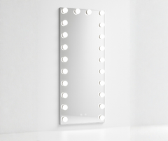 Full Length Wall Mountable Vanity Mirror with 24 Dimmable LED Bulbs