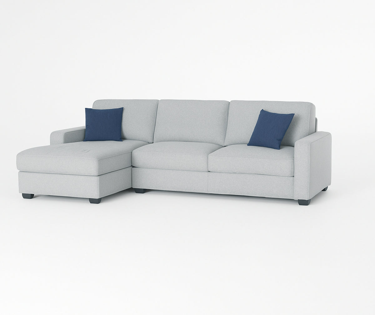 Amaya Reversible Sectional – Sandish Grey