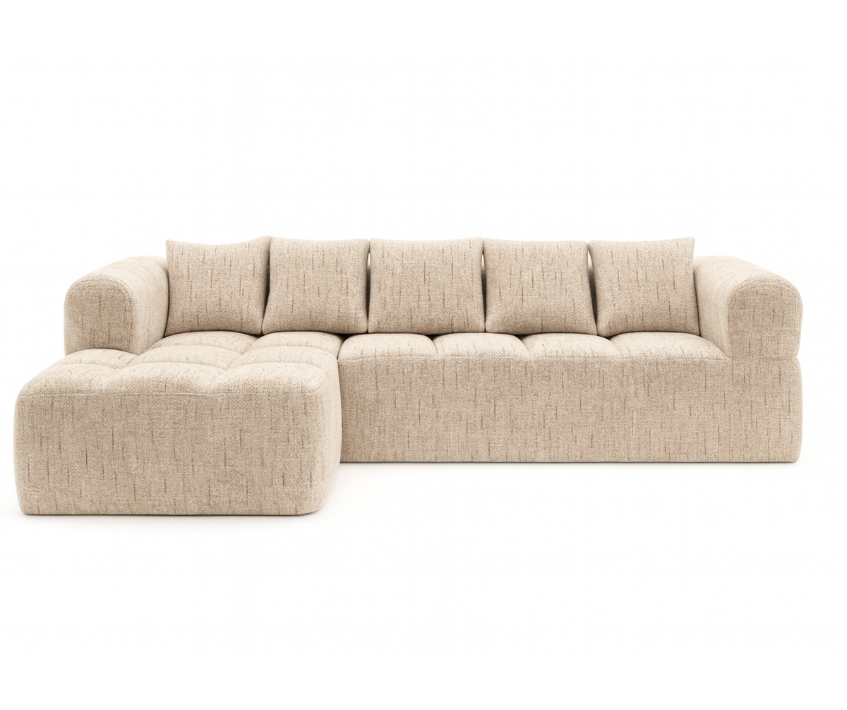 Modern Low-Profile Sectional Sofa – Premium Fabric & Deep Cushioning 2