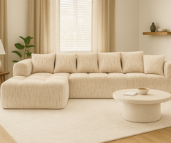 Modern Low-Profile Sectional Sofa – Premium Fabric & Deep Cushioning 2