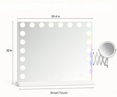 Hollywood Style RGB Music Mirror