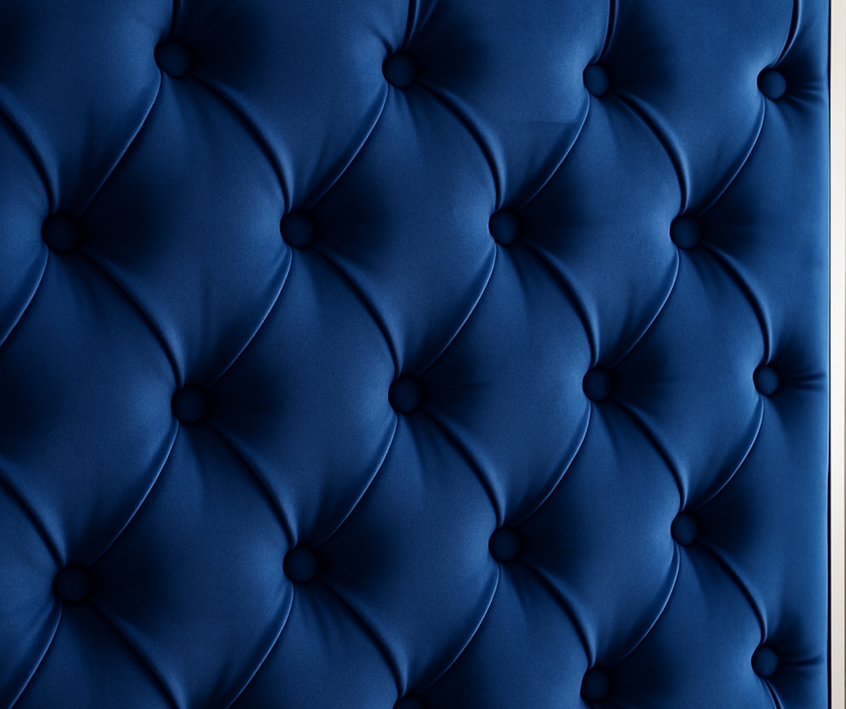 Silver Lining Velvet 508 Bed – King, Blue
