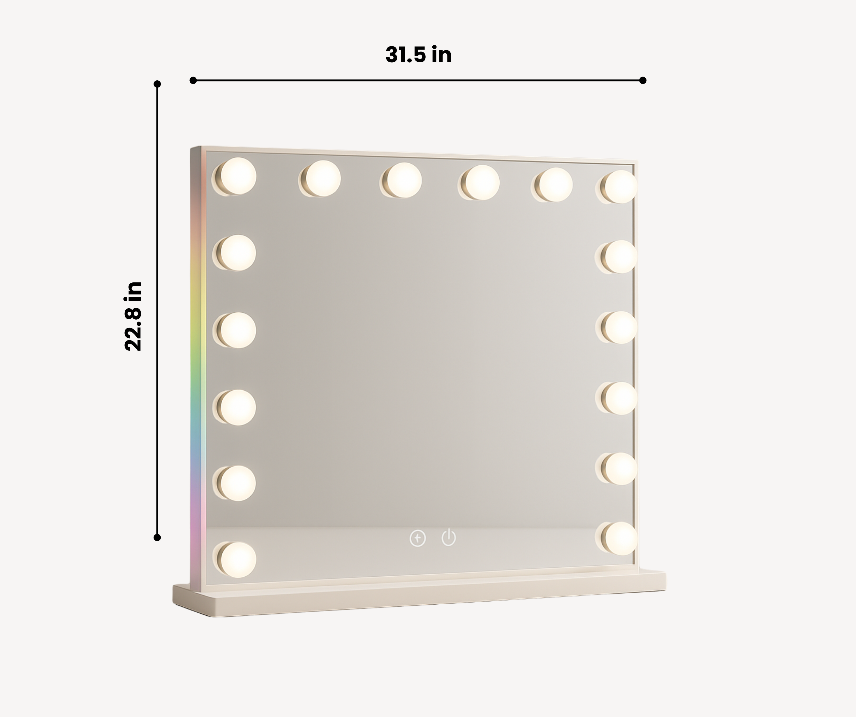 Vanity Mirror with RGB and Bluetooth Speaker