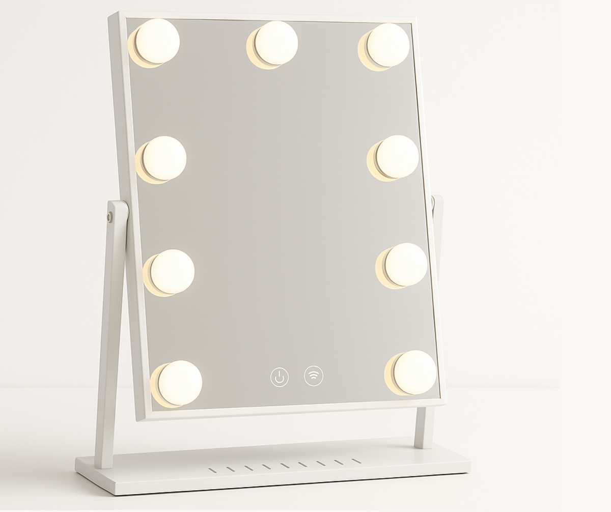 Hollywood Vanity Mirror with Wireless Charging 9 Bulb