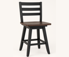 Artega Counter Stools (Set of 2) – Two-Tone Finish with 180° Swivel